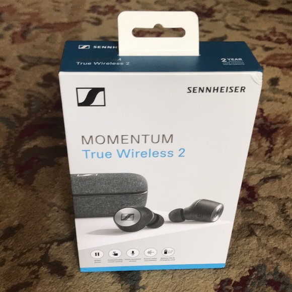 Sennheiser Momentum TrueWireless2 Earbuds~Black. Mildly used in great condition - Picture 2 of 8